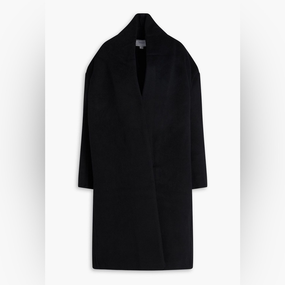 Vince Classic Black Wool Coat